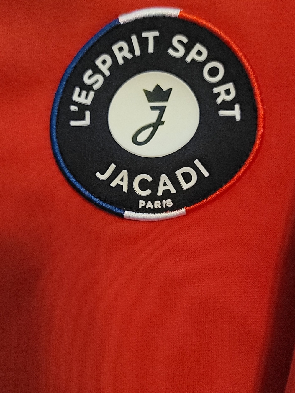 Jacadi Red Kids Jacket with Navy Patch